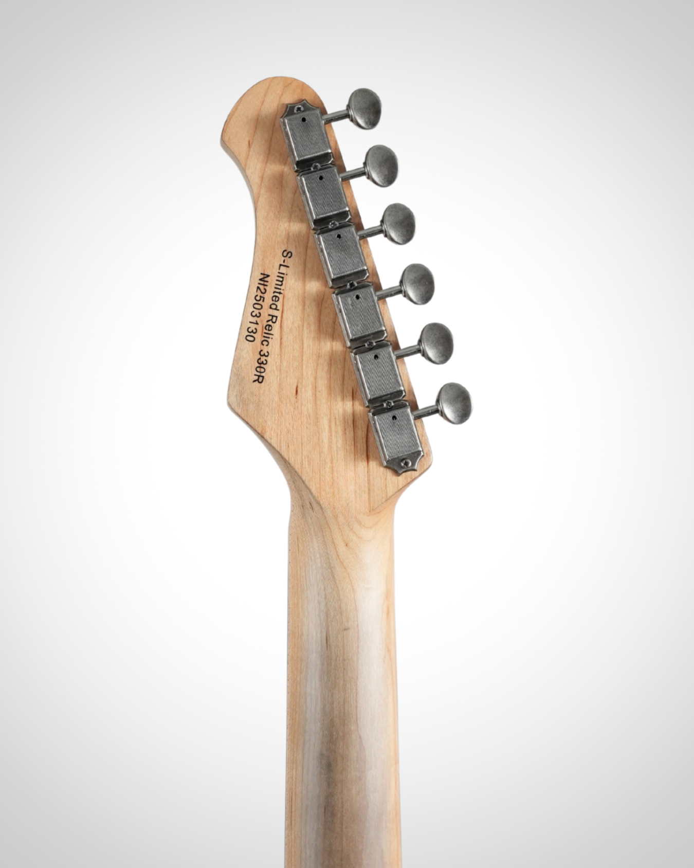 Nameless S-Class Limited Relic 330R - Rosewood Fingerboard - Bone White Over Solarburst