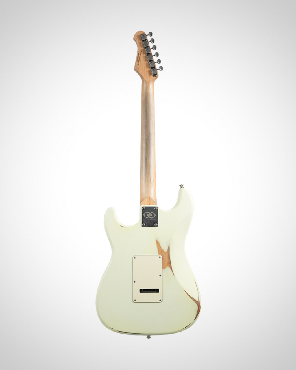 Nameless S-Class Limited Relic 330R - Rosewood Fingerboard - Bone White Over Solarburst
