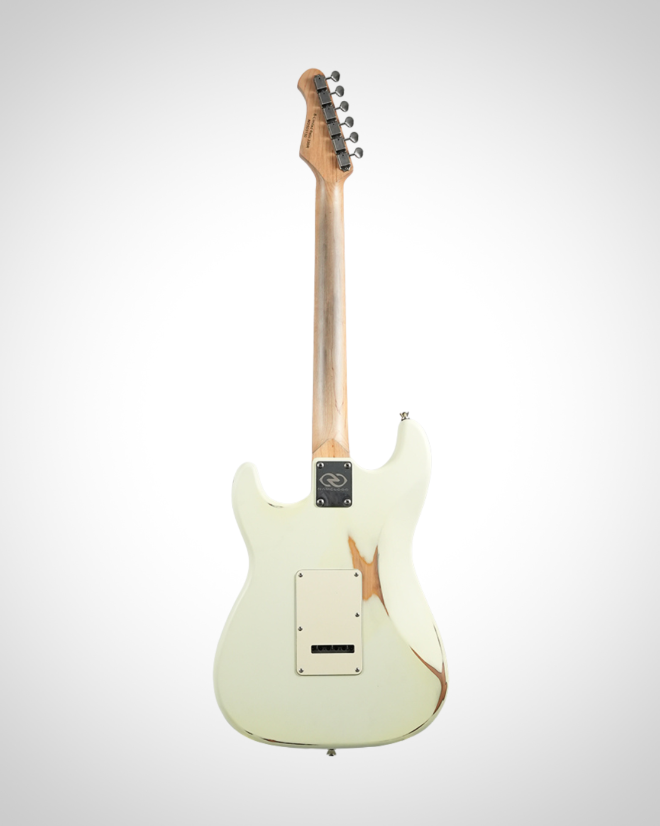 Nameless S-Class Limited Relic 330R - Rosewood Fingerboard - Bone White Over Solarburst
