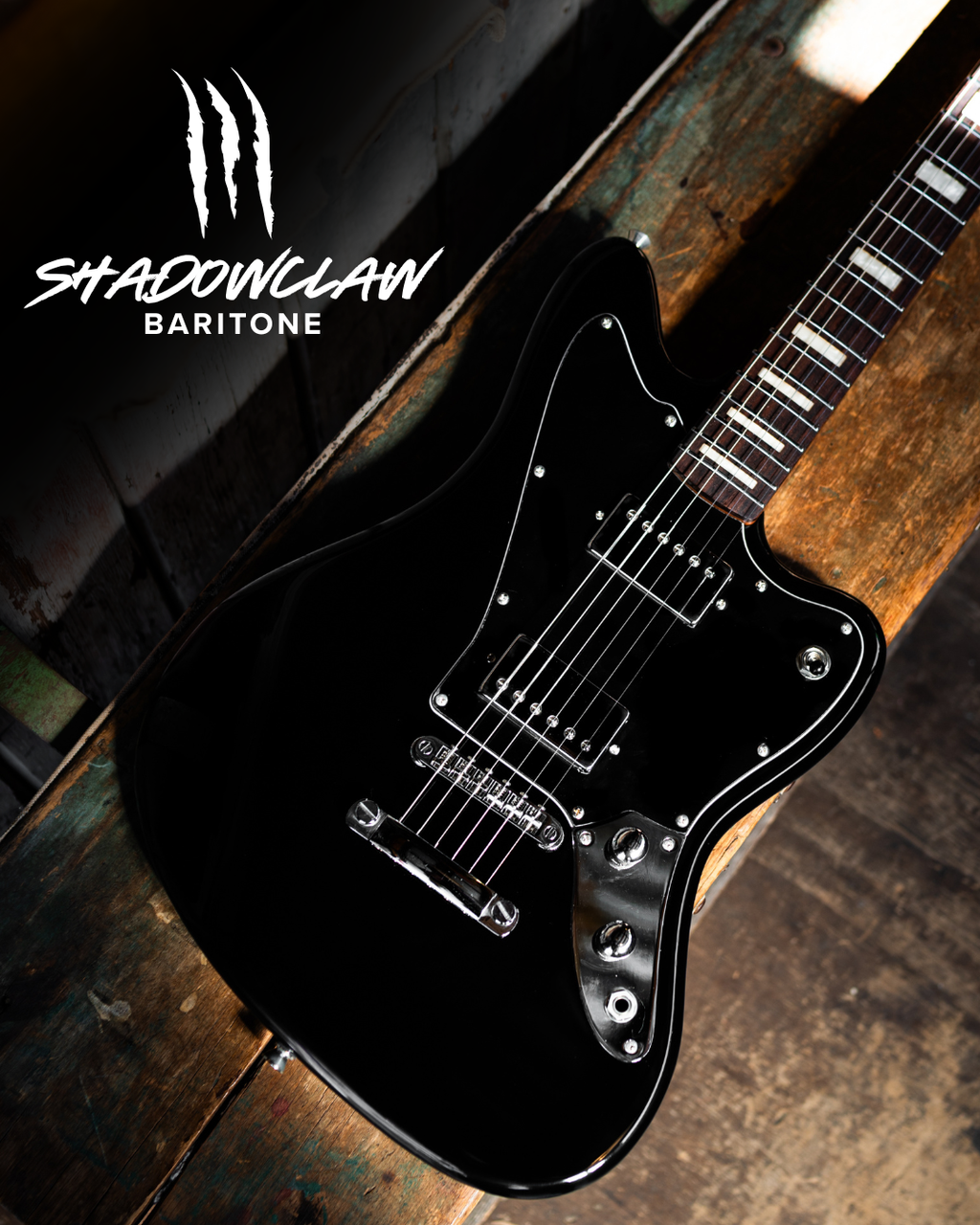 Nameless Shadowclaw Deluxe Baritone - Rosewood Fingerboard - Obsidian