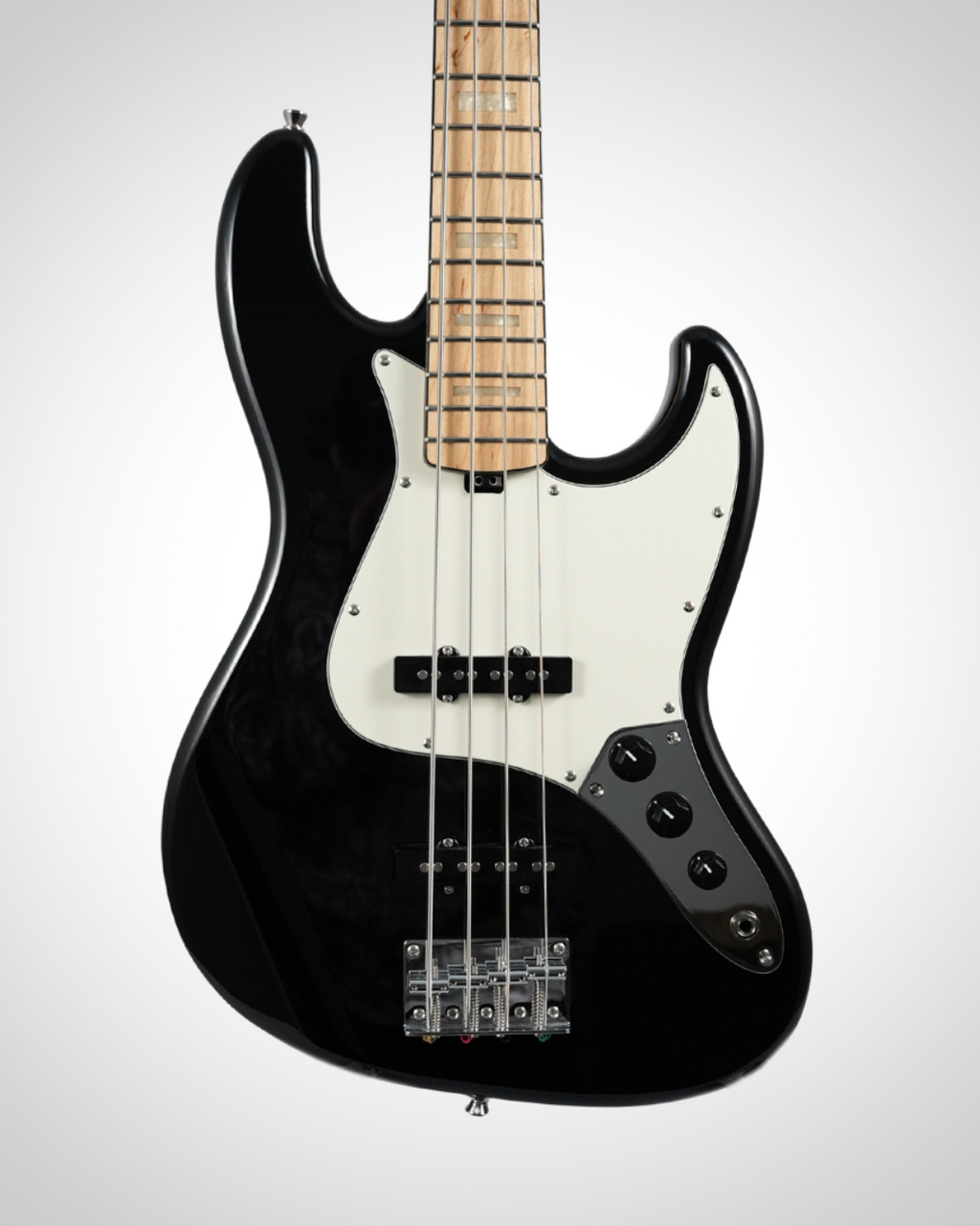 Nameless J-Class 120M Bass Guitar - Maple Fingerboard - Obsidian