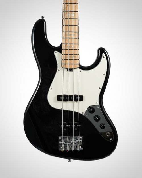 Nameless J-Class 120M Bass Guitar - Maple Fingerboard - Obsidian