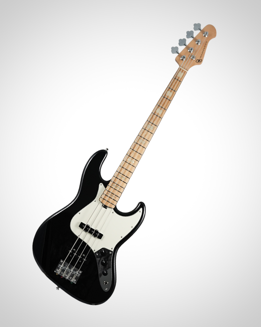 Nameless J-Class 120M Bass Guitar - Maple Fingerboard - Obsidian