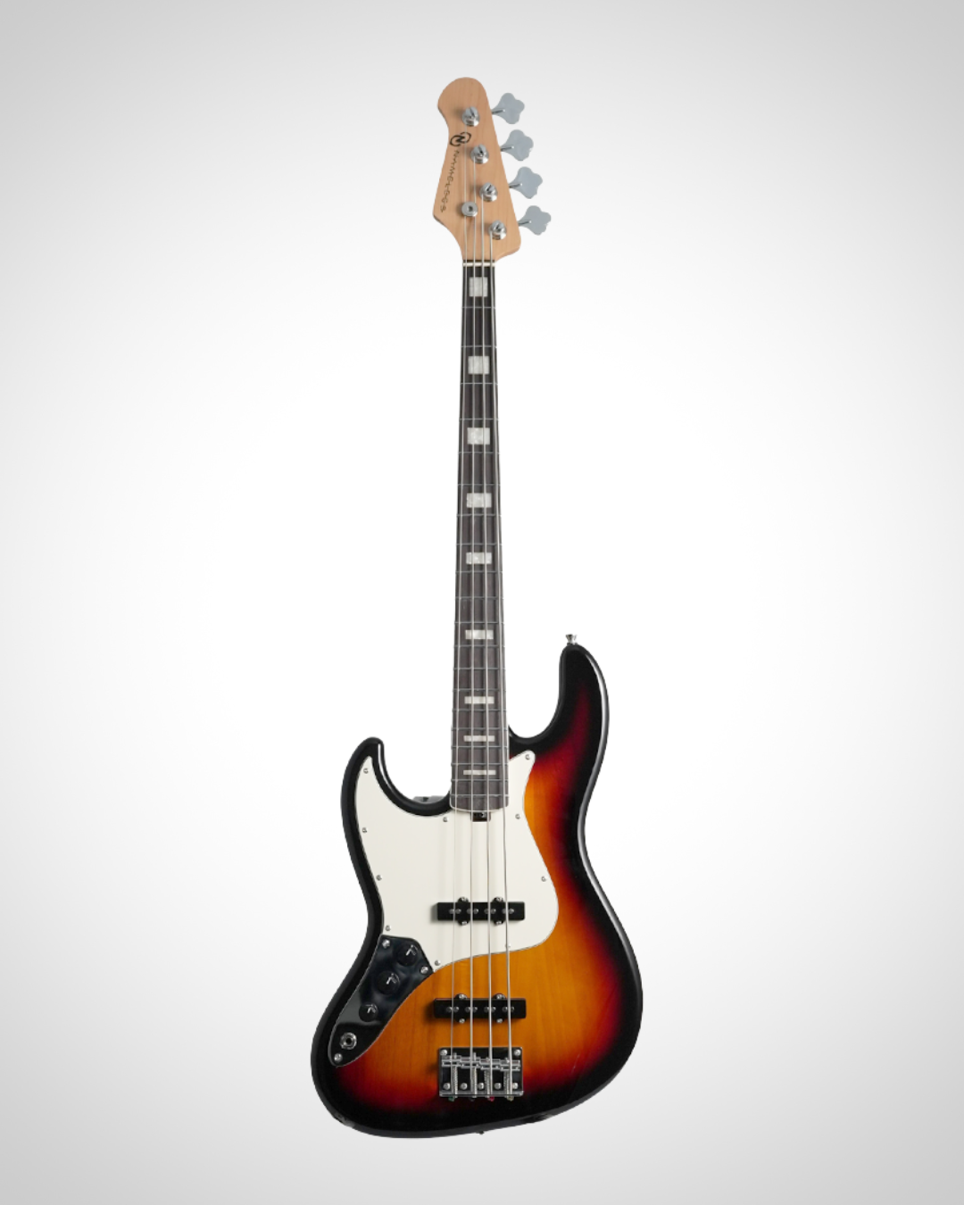Nameless J-Class 120R Bass Guitar - Left Handed - Rosewood Fingerboard - Solarburst