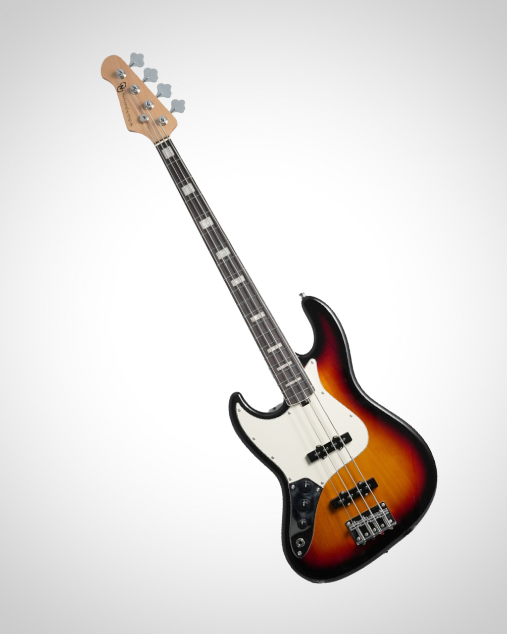 Nameless J-Class 120R Bass Guitar - Left Handed - Rosewood Fingerboard - Solarburst