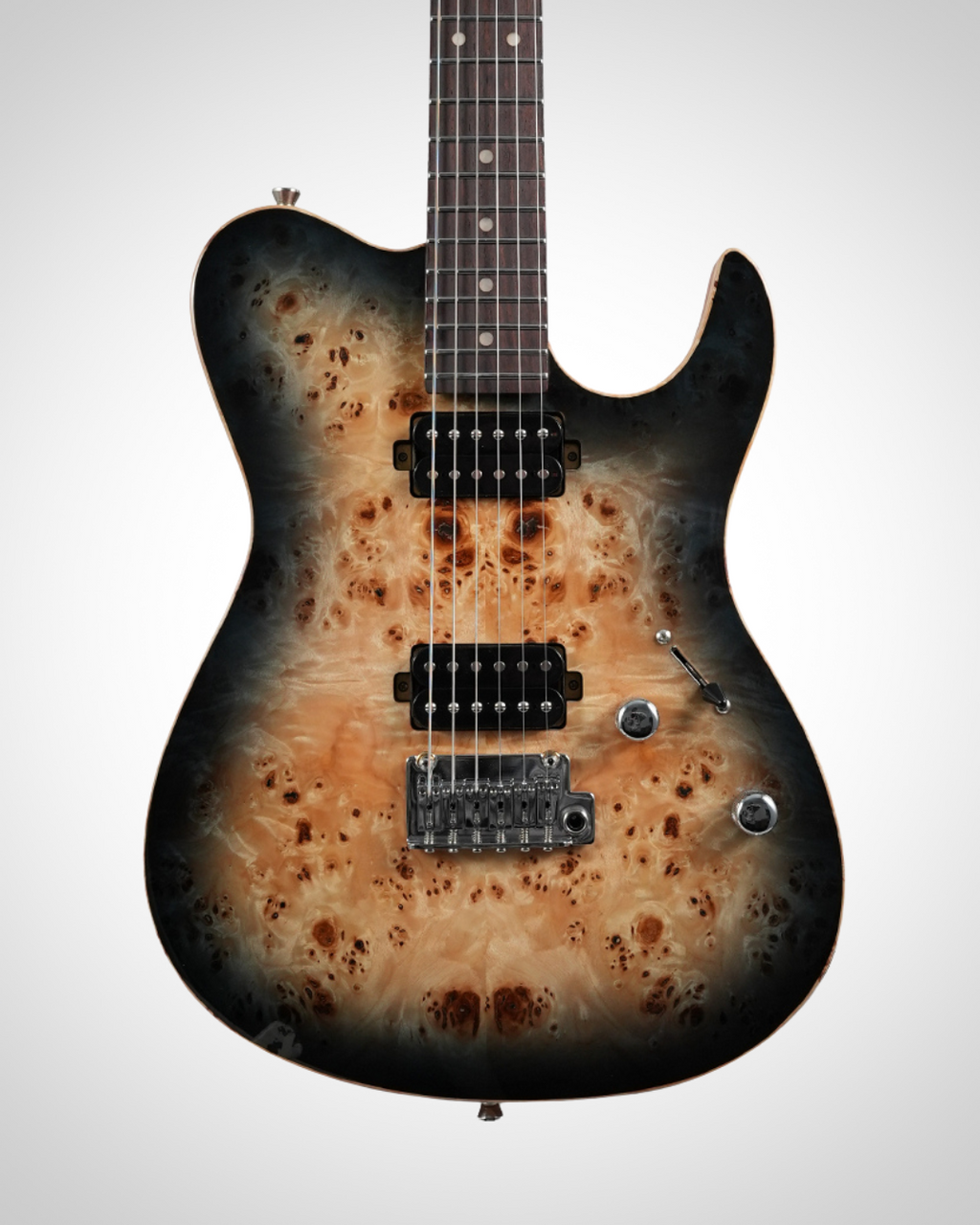 Nameless T-Class Deluxe 325R - Rosewood Fingerboard - Corrosion Burl