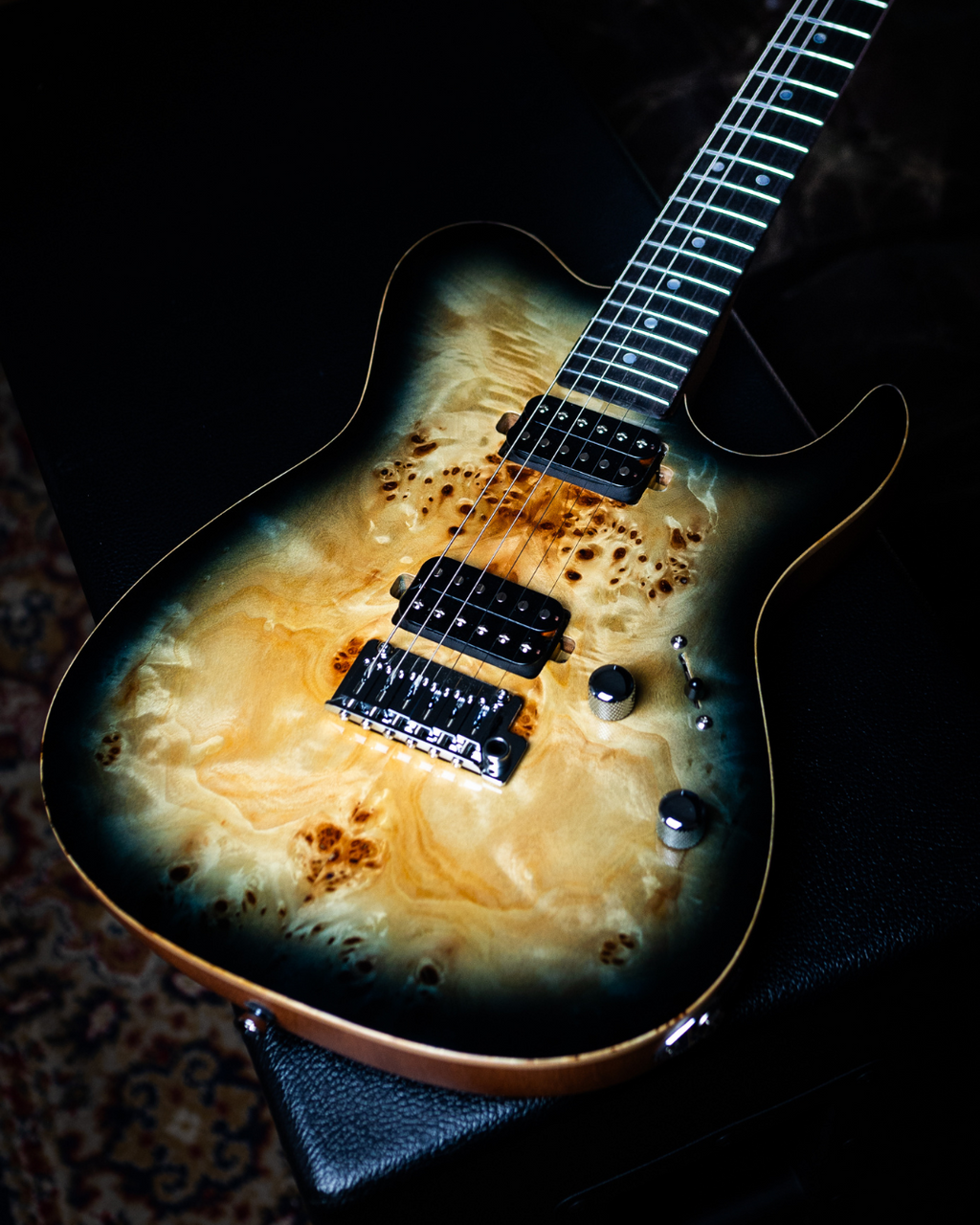 Nameless T-Class Deluxe 325R - Rosewood Fingerboard - Corrosion Burl